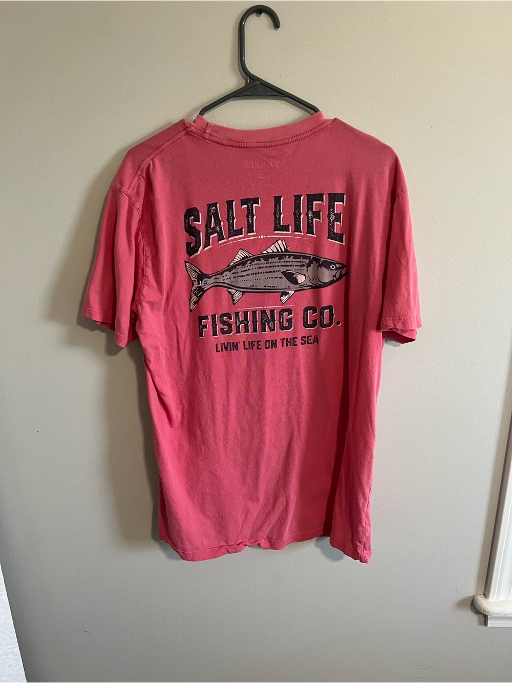 Salt Life Coral Pink Live Salty Graphic Tee